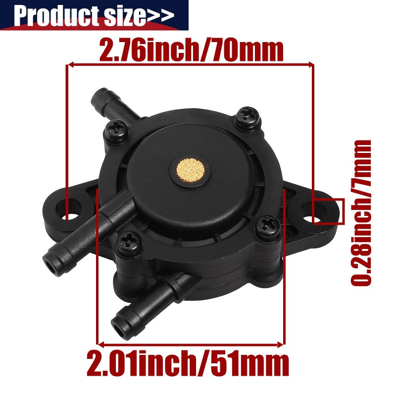 YOFMOO Fuel Pump Compatible with EZGO Gas Club Car Golf Cart 295cc 350cc Robin 4-cycle Engine Kawasaki FE290 FE350 TXT RXV ST Medalist Yamaha G16-G19 G20 G22 G29 Kawasaki 2003-2008 72873G01 - Image 2